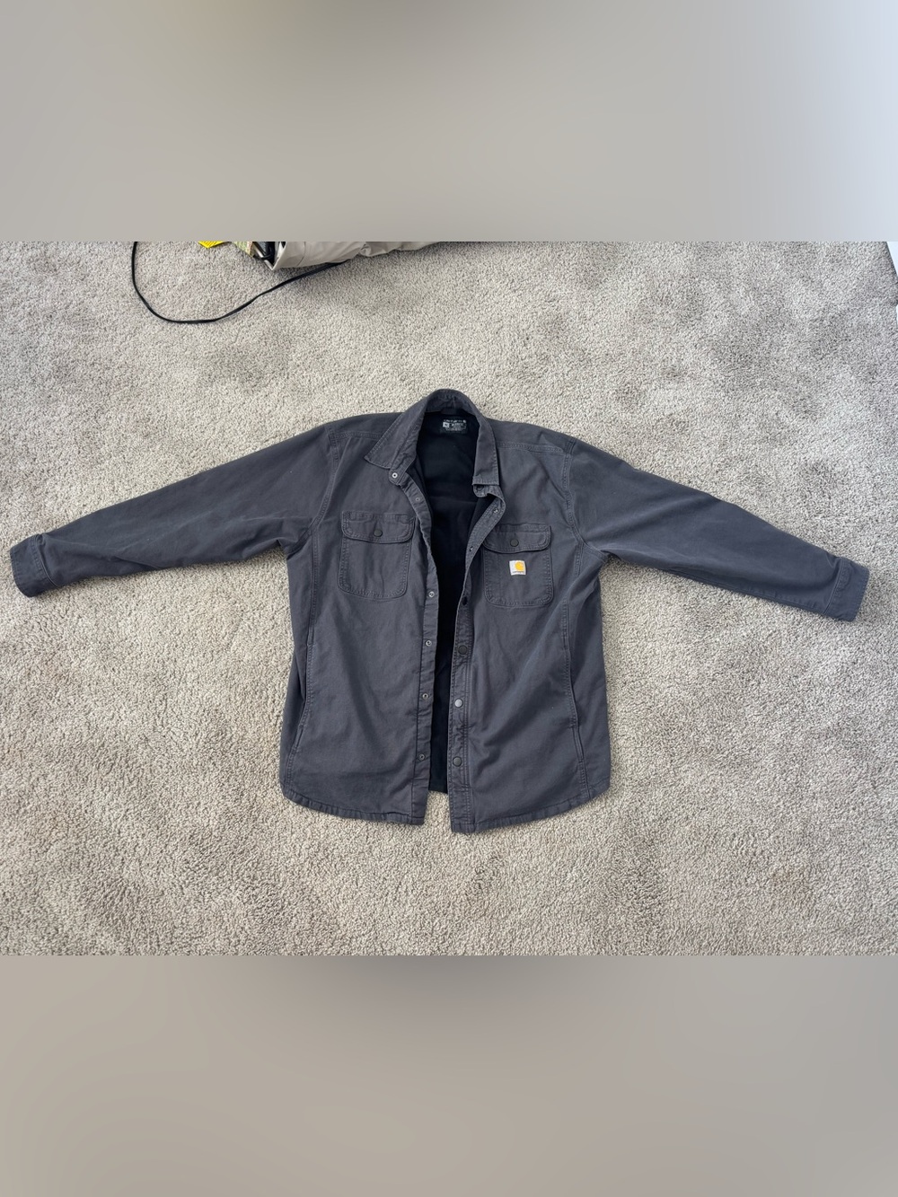 Carhartt Men's Charcoal Gray Lightweight Shirt Jacket